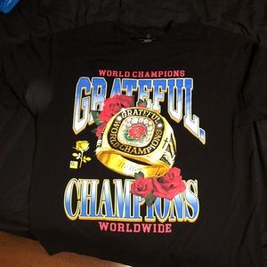 Large black rose bowl ring shirt